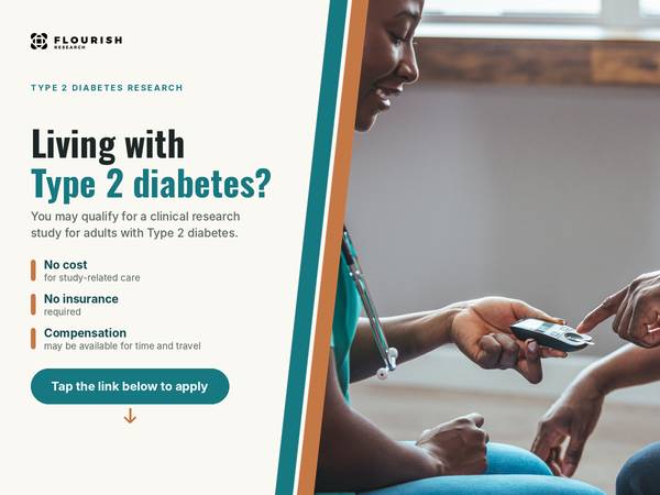 Type 2 Diabetes Research Study – Compensation May Be Available 1