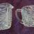 Vintage 1950s Creamer and sugar set.Etched cut glass. 2 for $12 tot 4 thumbnail