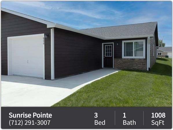 $1,050 / 3br - 1008ft2 - Where every detail counts: Dive into our 3 BR, 1008 Sq Ft. (Storm Lake)64052202666883122