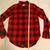 NWT! Lucky Brand Women's M Red Buffalo Plaid Long Sleeve Shirt Split B 3 thumbnail