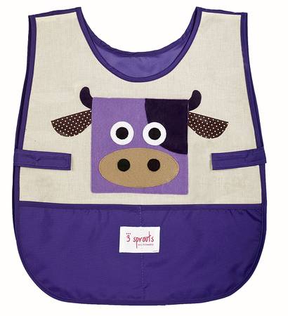 3 Sprouts Art Smock, Cow 1