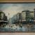 MCM-Style Parisian Impressionist Cityscape Oil Painting by Chambray 1 thumbnail
