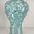 Tall Vintage Korean Celadon Craquelure Glaze Vase Flying Cranes  12" 3 thumbnail