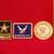 U.S. ARMY STAR U.S. AIR FORCE USAF WINGS UNITED STATES NAVY USN PATCH 2 thumbnail