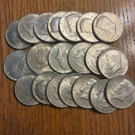 Silver Kennedy Half Dollars 1