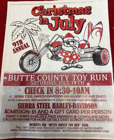 Christmas in July Run to Benefit Butte County Toy Run! - $5 (Chico)63617726559619120
