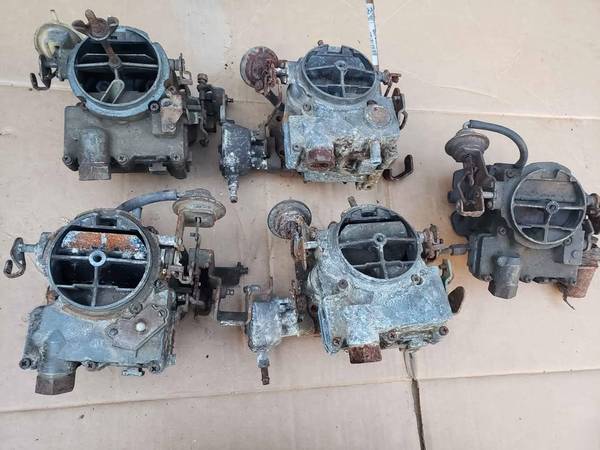 Rochester 2 barrel front inlet carbs for parts or rebuild 1
