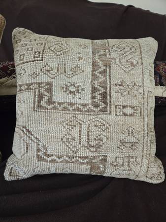 2 pillows made from vintage Persian/oriental rugs 1