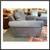 New California Sofa Charcoal Velvet Arm Chair 5 thumbnail