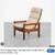 Domino Mobler teak Danish Modern lounge chair ottoman mid century 4 thumbnail