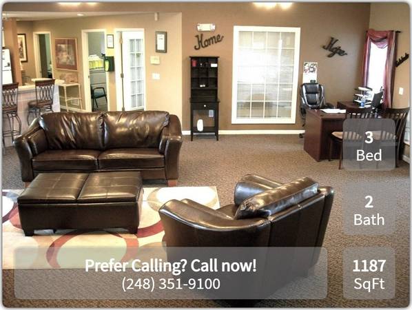 $1,470 / 3br - 1187ft2 - You'll love our 3 Bed, 2 bath! Full size washer and dryer included (Southfield)64018942206082121