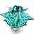 Vintage KBNY Ceramic Imported Italy MCM Turquoise Leaves Dish Signed 2 thumbnail