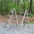 PAIR VINTAGE WOOD & METAL LADDERS 4 thumbnail
