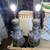 Pair Antique Hand Painted Urn Shade Table Lamp Lights 4 thumbnail