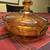 Vintage Fostoria Amber Coin Glass 6.5 inch Candy Dish with Lid 1 thumbnail