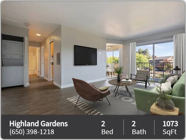 Come tour our beautiful 2 bed, 2 bath! Full size washer and dryer! 1