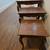 3 Vintage Oak Nesting Tables 2 thumbnail