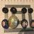 OPEN BOX nice Vintage a set of  CLOISONNE EGGS (4 eggs) lotus with  wood stand 3 thumbnail