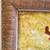 Large, stylized bold colorful painting? of 2 roosters on fabric 4 thumbnail