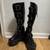 Transmuter Boots - Iconic Goth Alternative Platform Boots - Glossy Veg 1 thumbnail
