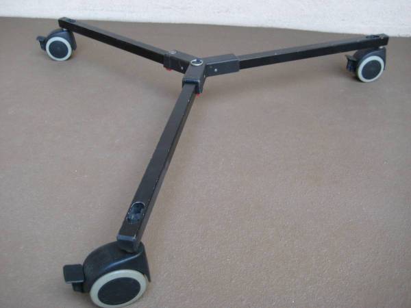 Sachtler Rolling Spreader-Wheels for Tripods-Folds-Up, German made. 1