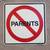 Vintage NO Parents Hanging Sign 1 thumbnail