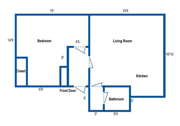 Walk to Shops, Laundry On-Site, Large Windows 1