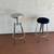 One Set Of 2 Round Stainless Steel Adjustable Height Bar Stools 5 thumbnail