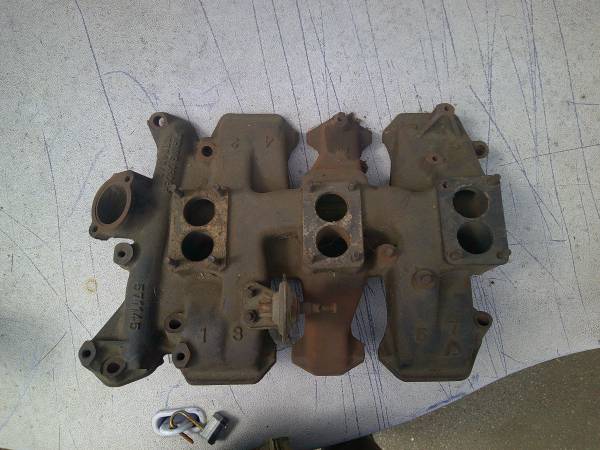 ORIGINAL 1957 1958 OLDSMOBILE J2 TRI POWER INTAKE MANIFOLD 57 58 OLDS 1
