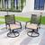 New PHI VILLA Heavy Duty 5-Piece Outdoor Dining Set for 4, Round Metal Steel Tab 4 thumbnail