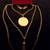 Vintage Caroline Emmons 3 strand necklace with locket 1 thumbnail