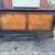 Vintage Queen Size Dark Walnut Low Profile Sleigh Bed w/Nightstand 5 thumbnail