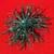 GLITTERED AND SEQUINED BURST ORNAMENT, TURQUOISE (Set of 4) 21 thumbnail