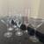(4) Champagne glasses, (2) large martini glasses (1) pink glass 1 thumbnail