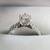 GIA Certified 1.01ct Natural Diamond Halo Engagement Ring 4 thumbnail