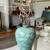 Vintage Korean Celadon Crackle Glaze Vase Depicting Crane and Detailed Design 9 2 thumbnail