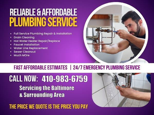 ⚡️Affordable Plumbing Installation & Repair-Same Day Reliable Plumber 1