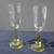 10" Clear Lead Crystal Decanter w Stopper and 2 goblets Cristal France 6 thumbnail