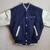 🔥GEORGETOWN🔥COLLEGIATE VARSITY JACKET SZ MEDIUM  LEATHER WOOL LETTER 4 thumbnail