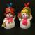Vintage Napco Christmas Snowman Couple Bells (2), Collectible 4 thumbnail