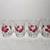 Vintage MCM Retro Set of 4 Libbey Red Cherry Juice Shot Glasses 1 thumbnail