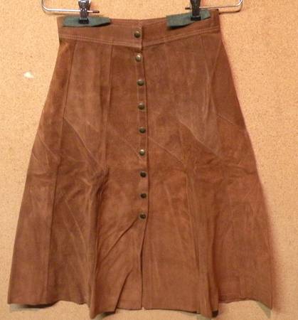 Vintage Suede Skirt 1