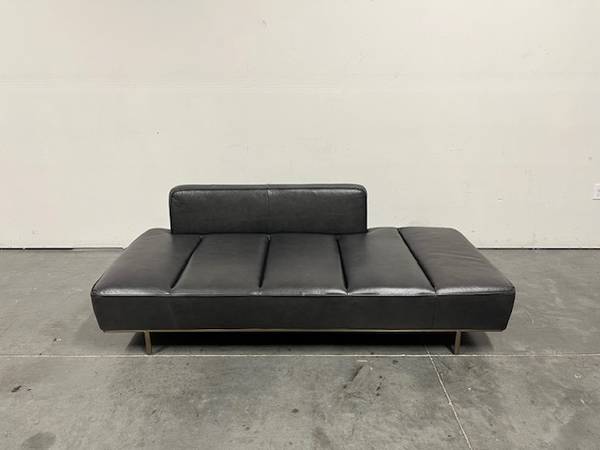 Crate and Barrel Leather Daybed 1