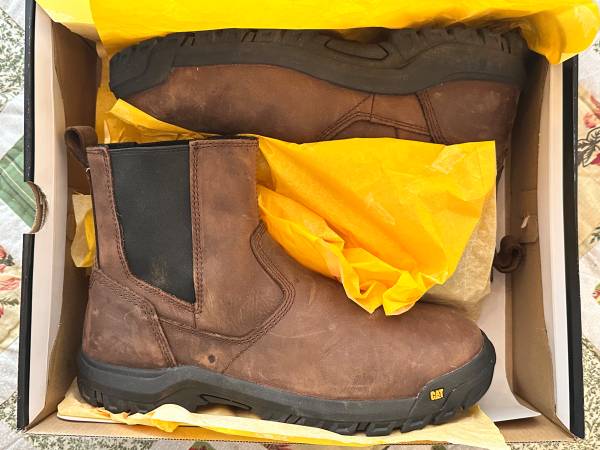 ◆Cat◆ Cat Men's Second Shift Steel Toe Waterproof Slip Resistant