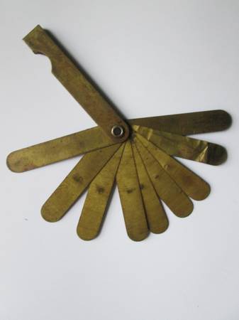 Vintage Brass Feeler Gauges 1