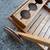 Premium Solid Teak Outdoor Serving Cart/ Folding Bar Trolley with Removable Tray 9 thumbnail