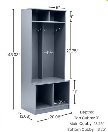 Kids Cubby for coats, gear, storage- price negotiable 1