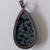 Vintage silver jasper gemstone ladies pendant. 2 thumbnail