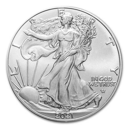 2 2021 American Silver Eagle coins 1