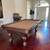 8 ft Solid Wood & 3-Piece Slate Pool Table with Cue Rack & Accessories 2 thumbnail
